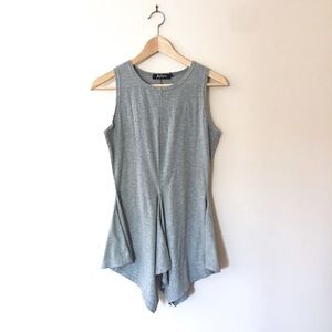 Heather Grey Peplum Top